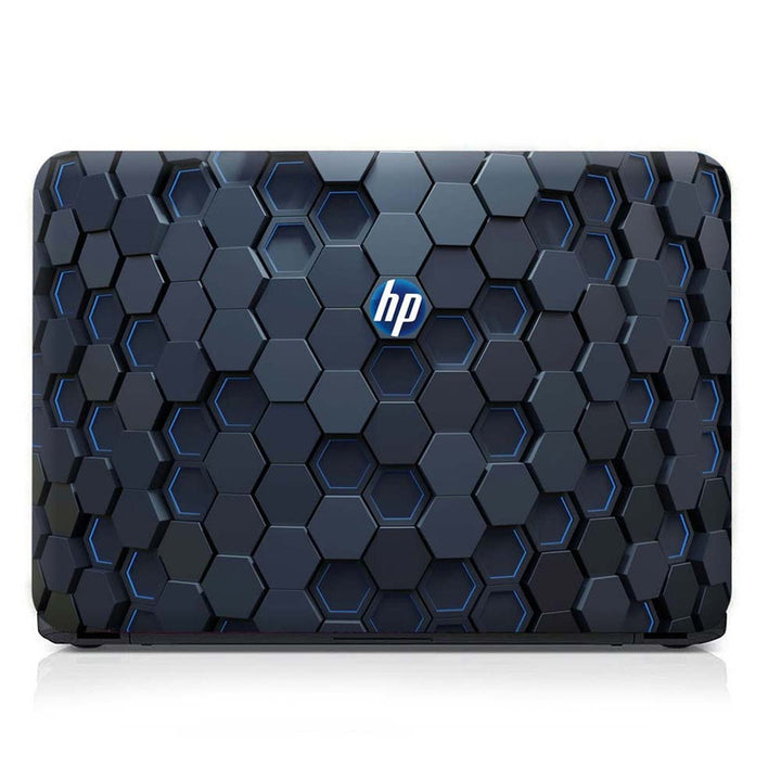 Full Panel Laptop Skin - Hp Embossed Octagon