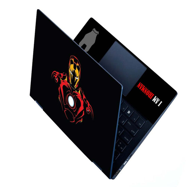 Full Panel Laptop Skin - Iron Man Sketch on Black