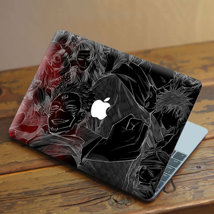 Laptop Skin for Apple MacBook - Kaisen Anime Black - SkinsLegend