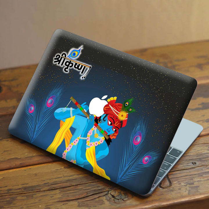 Laptop Skin for Apple MacBook - Krishna Blue Night Stars - SkinsLegend
