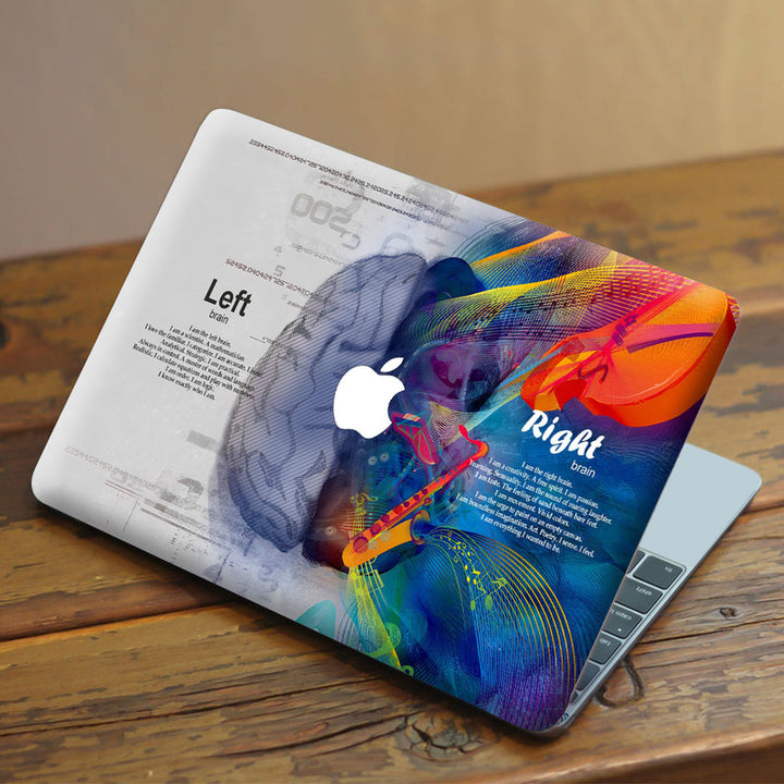 Laptop Skin for Apple MacBook - Left Right Brain Blue - SkinsLegend