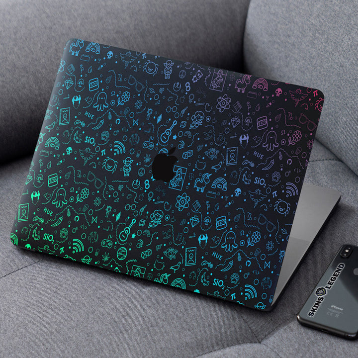 Laptop Skin for Apple MacBook - Lego Hue Sticker Bomb - SkinsLegend