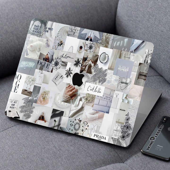 Laptop Skin for Apple MacBook - Light Shaded Brand Collage - SkinsLegend