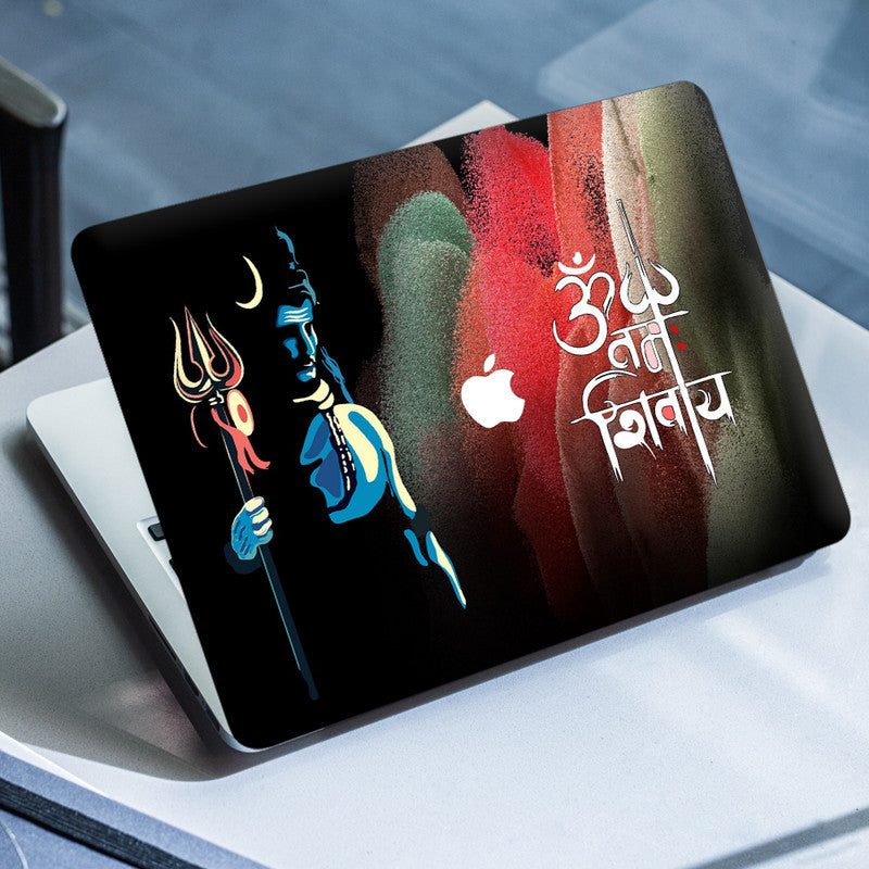 Laptop Skin for Apple MacBook Om Namah Shivay Multicolour Icing Desi
