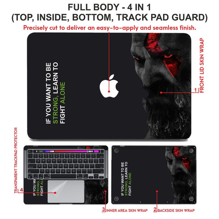 Laptop Skin for Apple MacBook - Strong Alone - SkinsLegend