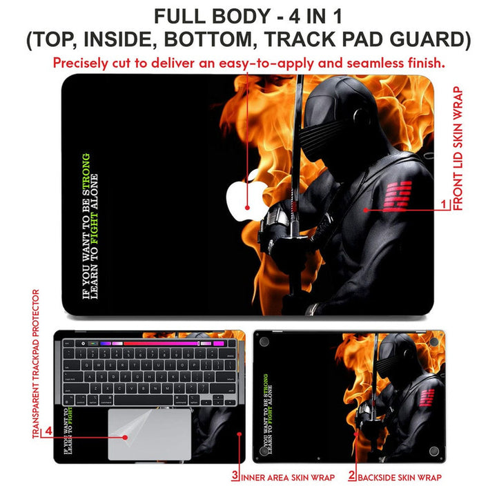 Laptop Skin for Apple MacBook - Strong Fight Soldier - SkinsLegend