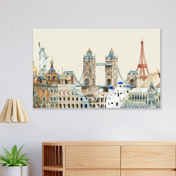 FineArts Rolled Canvas Painting - Travel Art - SkinsLegend
