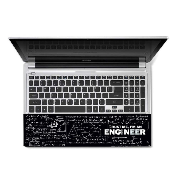 Full Panel Laptop Skin - Trust Me I Am Engineer Formula