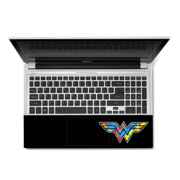 Full Panel Laptop Skin - W on Black