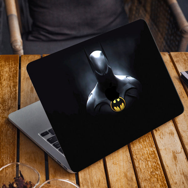 Laptop Skin for Apple MacBook - Yellow Batman Logo - SkinsLegend