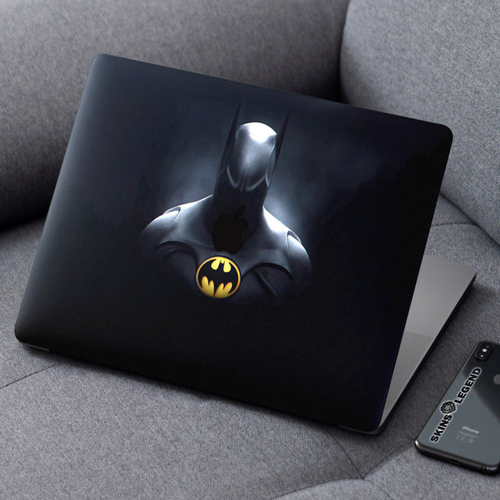 Laptop Skin for Apple MacBook - Yellow Batman Logo - SkinsLegend