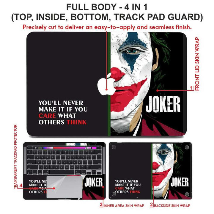 Laptop Skin for Apple MacBook - You Never Make It Joker - SkinsLegend