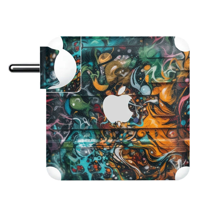 Charger Skin - Vibrant Colors Painted Chaotic Back