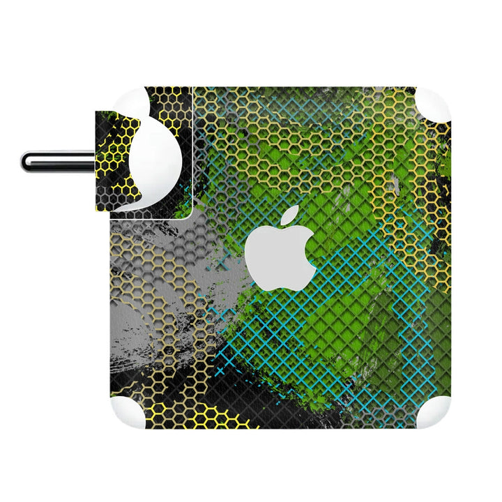 Charger Skin - Yellow Green Honeycomb Design