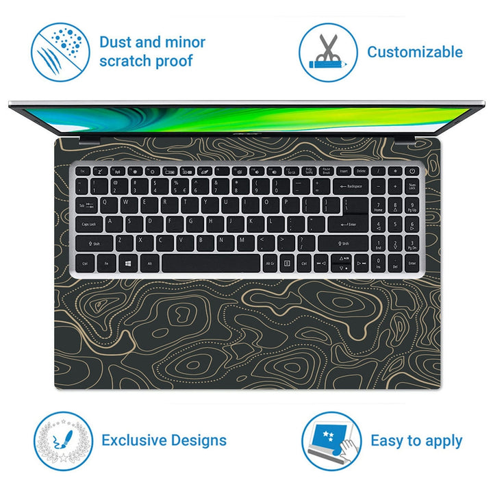 Laptop Skin - Topography Pattern TP03