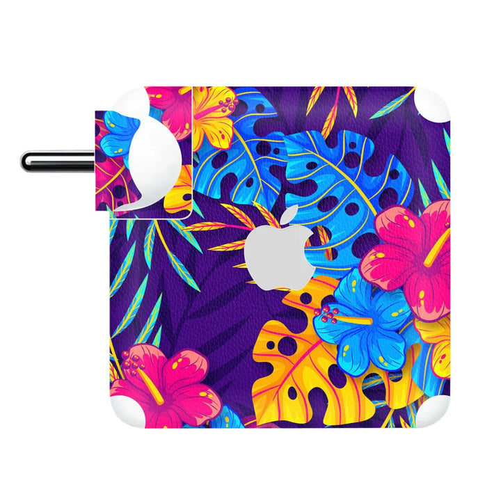 Charger Skin - Tropical Flowers and Leaves