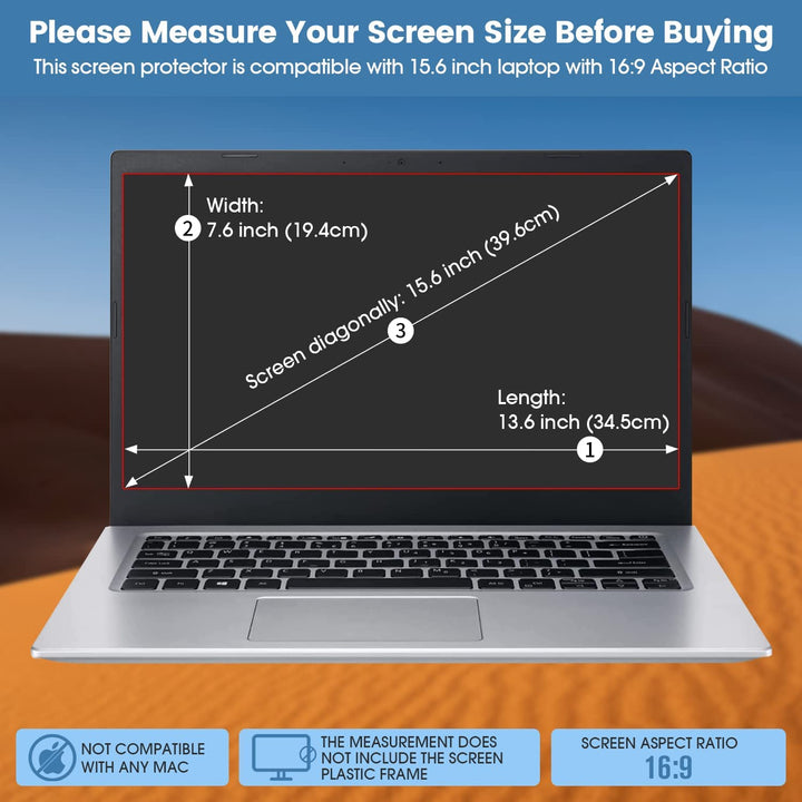 Privacy Guard for 15.6 Inch Laptop