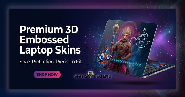 3D Laptop Skins Online | Premium Textured Full Body Covers – SkinsLegend