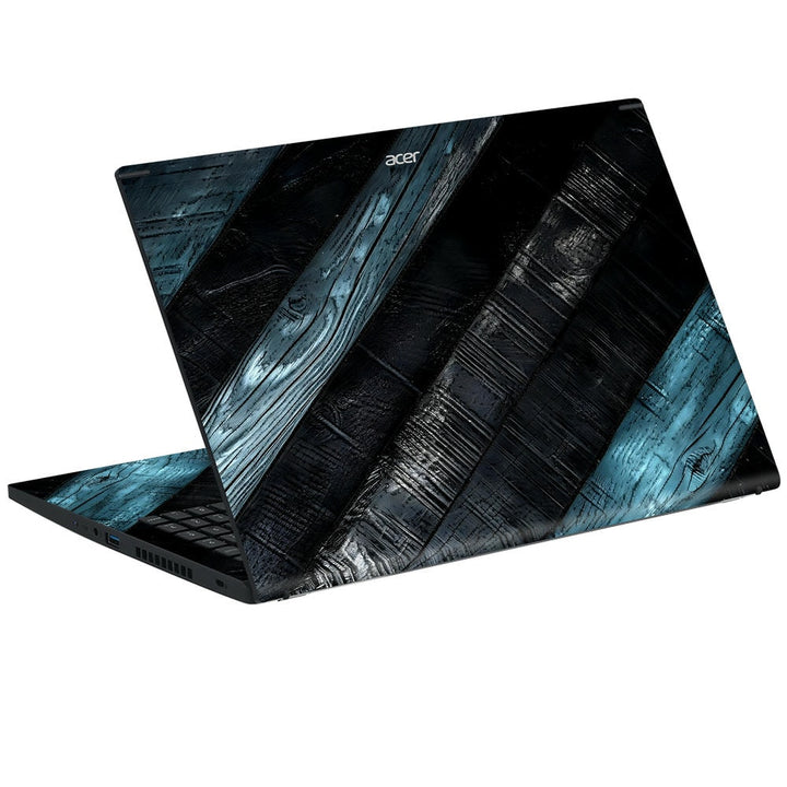 3D Embossed Laptop Skin - Abstract Carbon Fiber