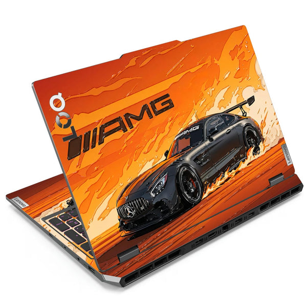 3D Embossed Laptop Skin - Black AMG GT