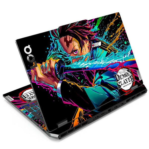 3D Embossed Laptop Skin - Demon Slayer Anime