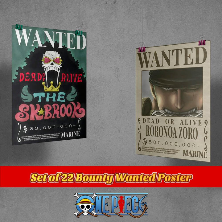One Piece Bounty Wanted Poster Collection: Dive into the Epic World of Pirates!