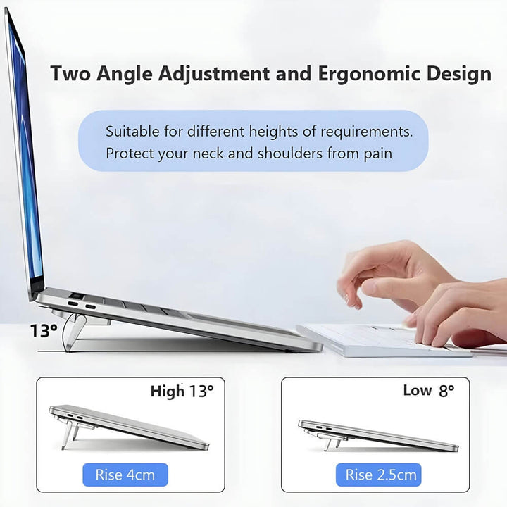 Adjustable Laptop Stand: Ergonomic Comfort & Portability (Up to 15 ...