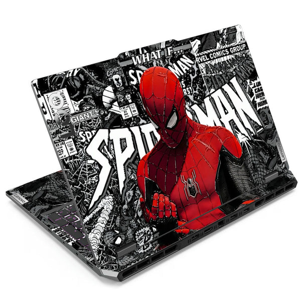 3D Embossed Laptop Skin - Spiderman Action Pose