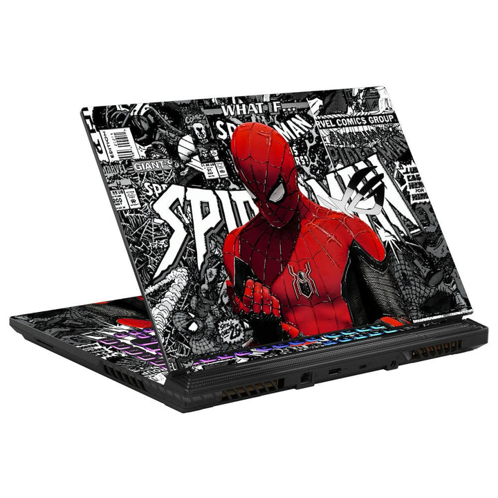 3D Embossed Laptop Skin - Spiderman Action Pose