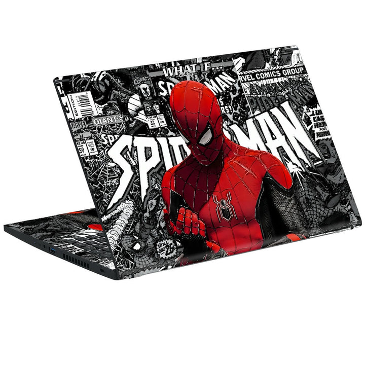 3D Embossed Laptop Skin - Spiderman Action Pose