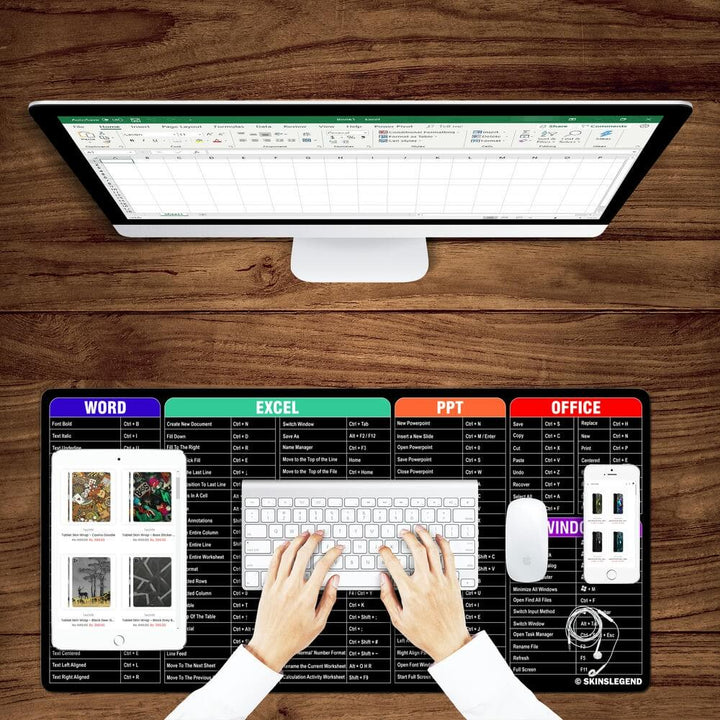 Enhance Productivity with Desk Mat Gaming Mouse Pad | Windows Shortcut ...