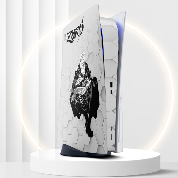 3D Embossed PS5 Console & Controller Skin Set - Zoro The King of Hell ZO1