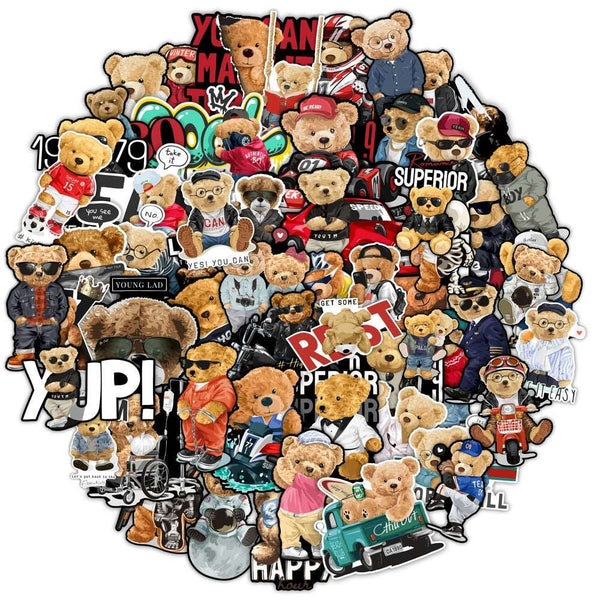 Line Sticker Bear Explore Endless Possibilities - Shop SkinsLegend Stickers Now and ...