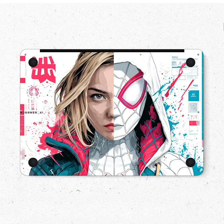 MacBook Laptop Skin - Spider-Gwen Spider-Verse Pop Art