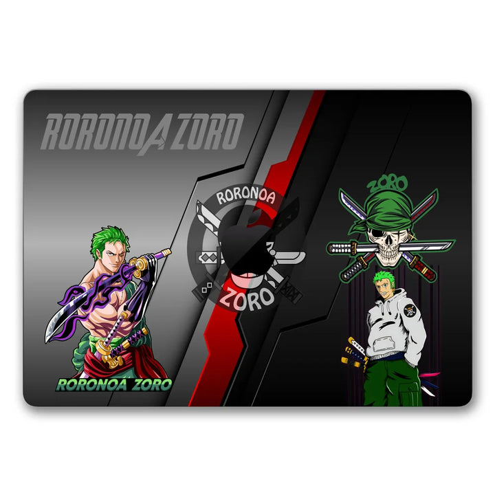 MacBook Laptop Skin - One Piece Zoro Three Sword Pose