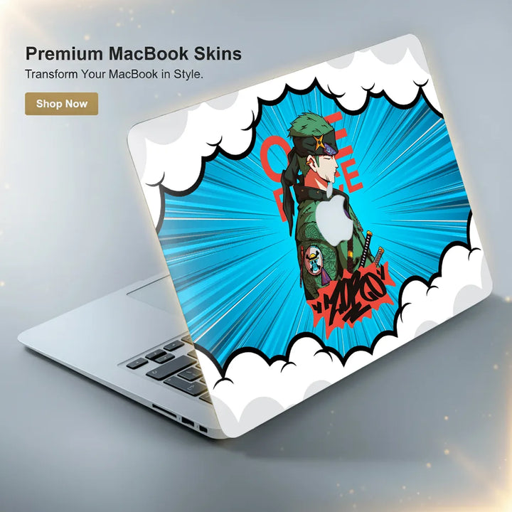 MacBook Laptop Skin - Zoro Pop Art Street Samurai