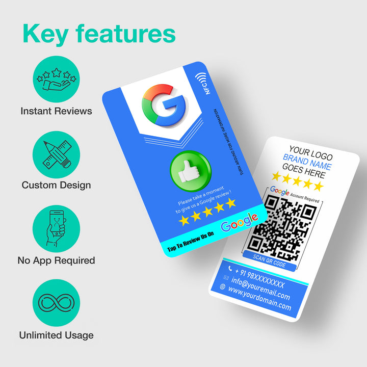 Google Review Card Blue Shield