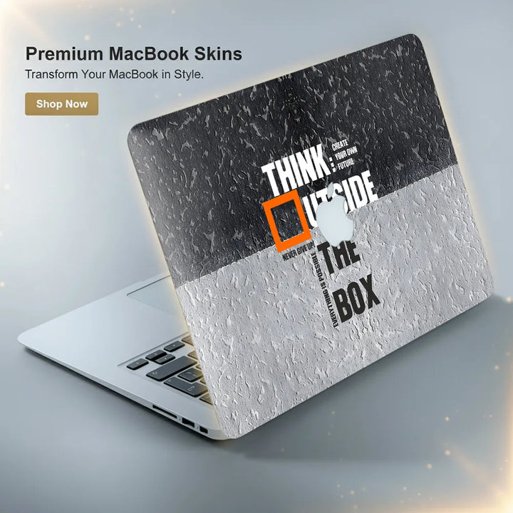 MacBook Laptop Skin - Motivational Think Outside the Box