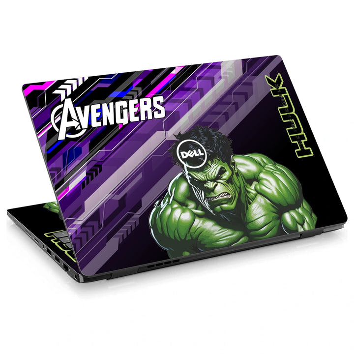 3M Material Textured Embossed Laptop Skin - Hulk Comic Splash Purple Art