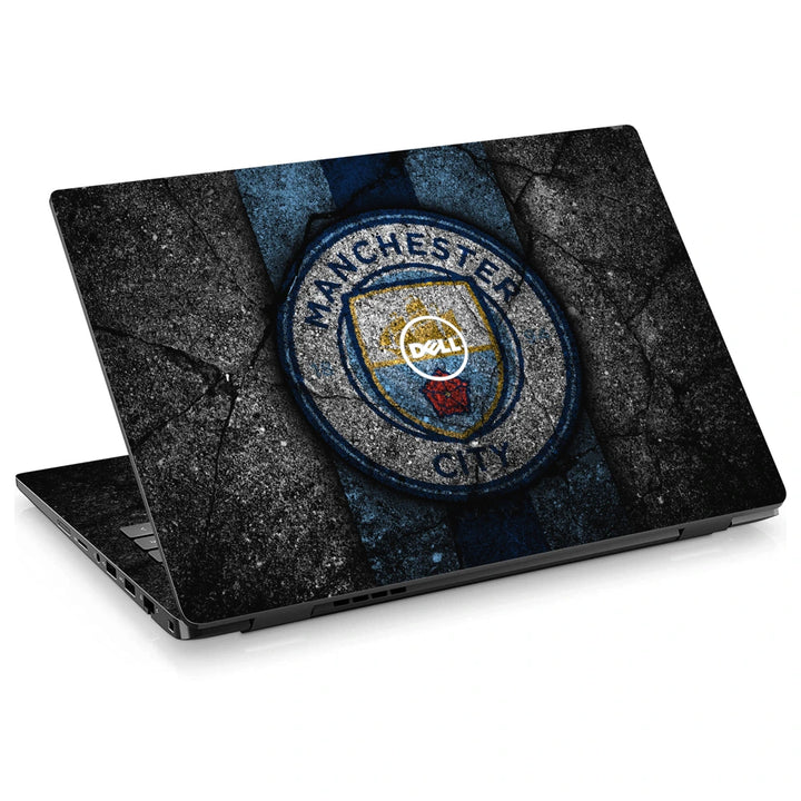 3M Material Textured Embossed Laptop Skin - Man City Sky Blue Football Badge