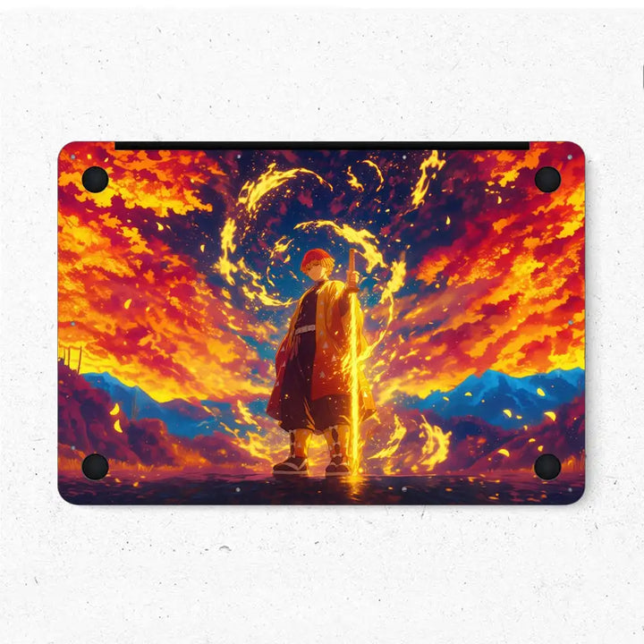 MacBook Laptop Skin - Zenitsu in Sunset