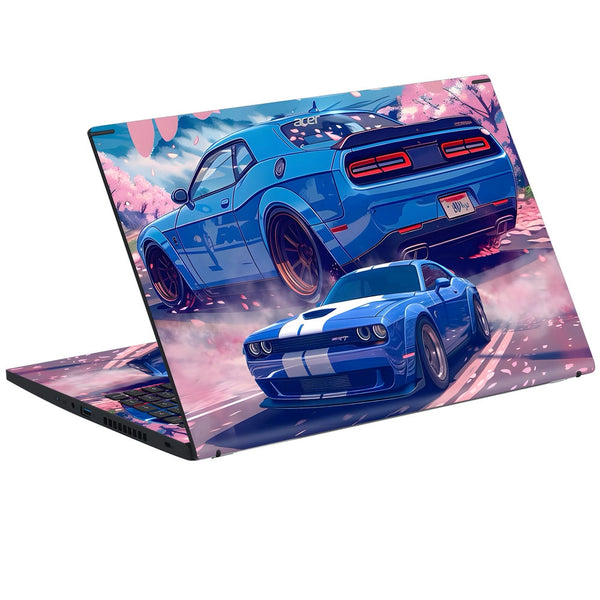 Acer Laptop Skin - Dodge Challenger Blue Muscle