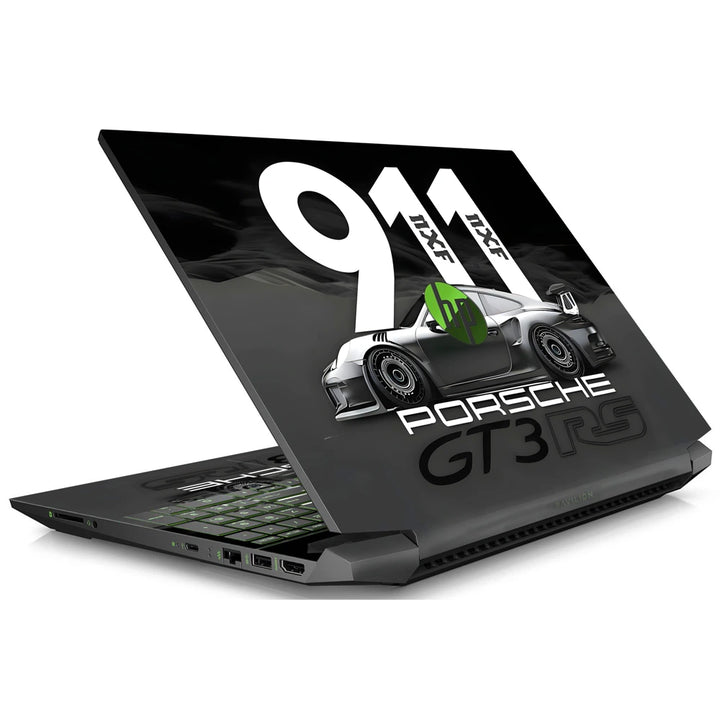 3M Material Textured Embossed Laptop Skin - Porsche 911 GT3 RS Abstract Art
