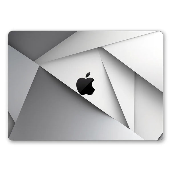 MacBook Laptop Skin - Modern Geometric Gray Art