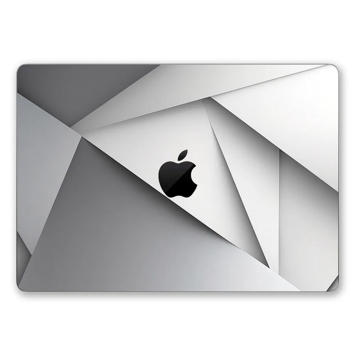 MacBook Laptop Skin - Modern Geometric Gray Art