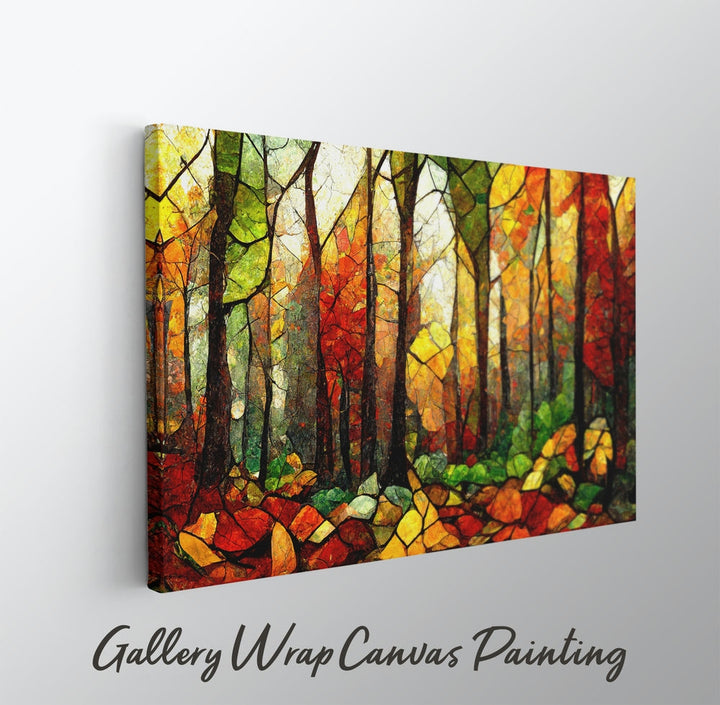 Canvas Painting - Colorful Autumn Forest