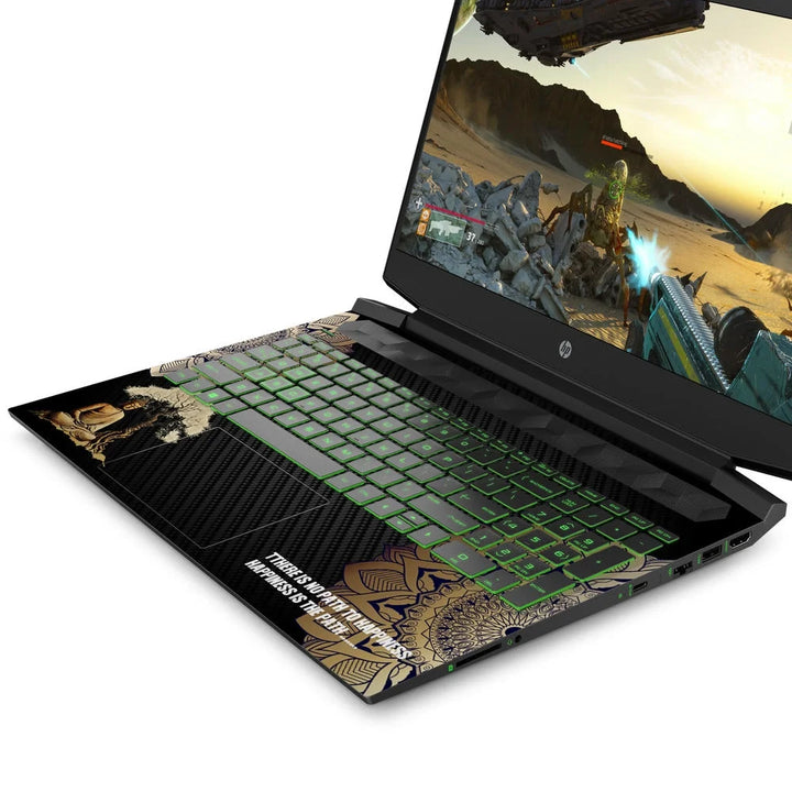 3D Embossed Laptop Skin - Meditating Buddha Mandala