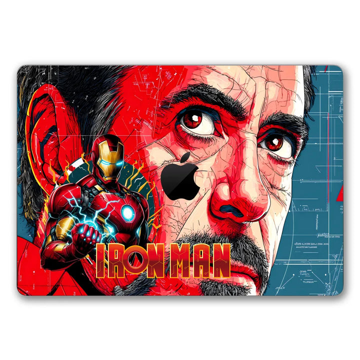 MacBook Laptop Skin - Iron Man Classic Comic Pop Art