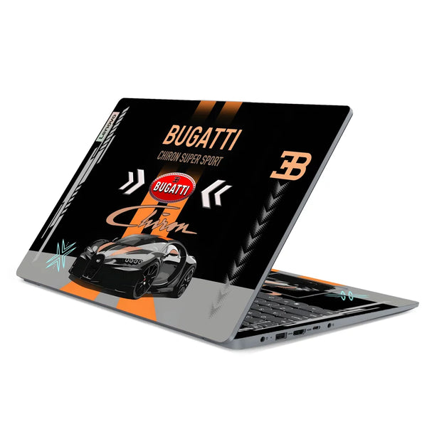 3M Material Textured Embossed Laptop Skin - Bugatti Veyron Super Sport Vector Art
