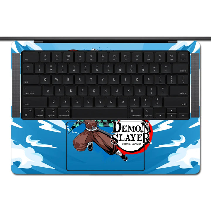 MacBook Laptop Skin - Demon Slayer Trio in Sky
